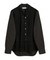Our Legacy Check Pattern Collared Long Sleeve Shirt In Black
