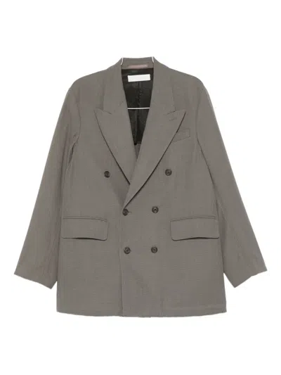 Our Legacy Double-breasted Blazer In Gray