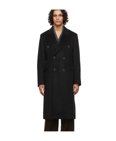 Our Legacy Double-breasted Coat In Black
