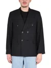 Our Legacy Unconstructed Double Breast Blazer In Black