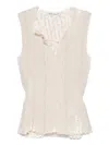 Our Legacy Double-layered Top In Neutrals