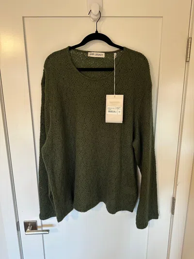 Pre-owned Our Legacy Double Lock Sweater In Green