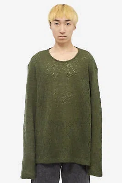 Pre-owned Our Legacy Double Lock U Neck Knitwear In Green