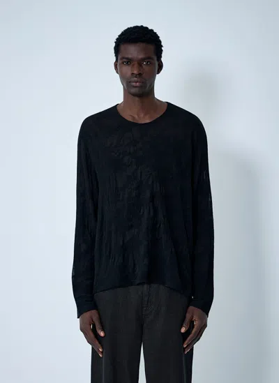 Our Legacy Double Lock U Sweater In Black