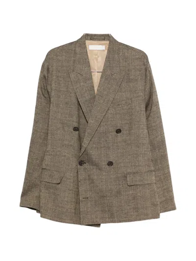 Our Legacy Double-breasted Blazer In Brown