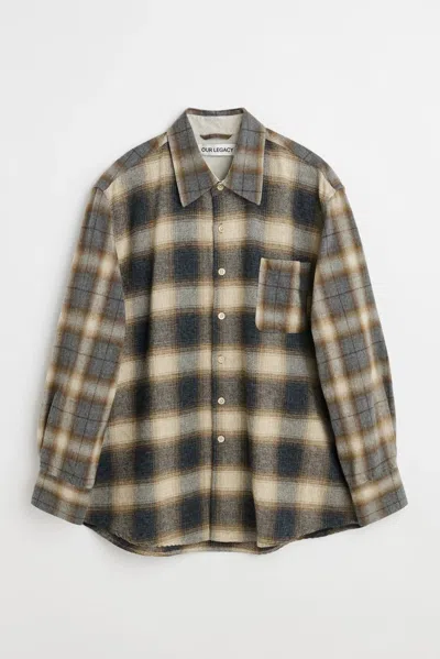 Pre-owned Our Legacy Doyle Check Lagger Flannel In Blue