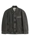 Our Legacy Draft Panelled Denim Jacket In Black