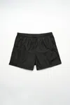 Our Legacy Black Drape Tech Swim Shorts In Black