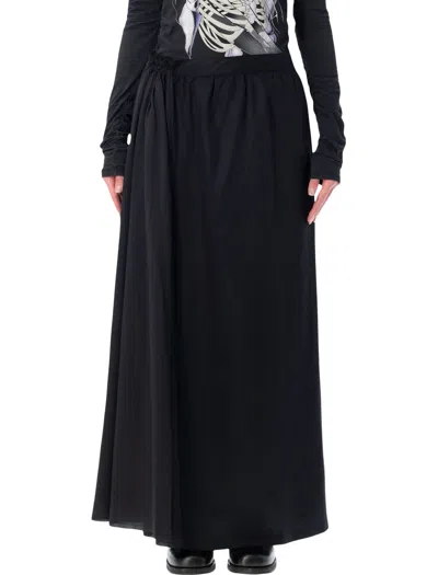 Our Legacy Draped Wrap Maxi Skirt In Black