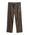 Our Legacy Washed Straight Fit Drawstring Pants In Brown