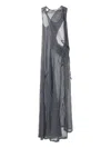 Our Legacy Striped Maxi Dress In Gray
