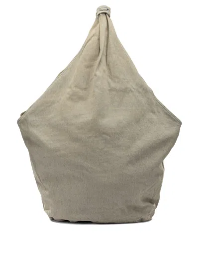 Our Legacy Drip Large Shoulder Bag Knotted Handle In Neutral