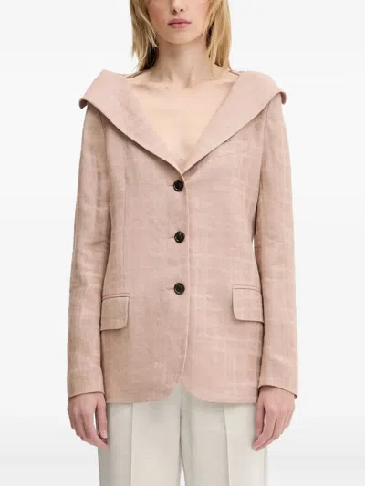 Our Legacy Dropped-shoulder Checked Blazer In Neutral