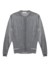 Our Legacy Dual Button Cardigan In Gray