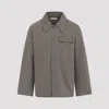 Our Legacy Straight-cut Casual Jacket With Pointed Collar In Gray