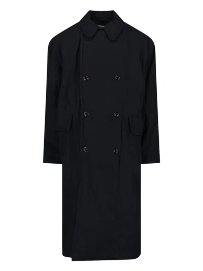 Our Legacy 'duvet' Trench Coat In Black