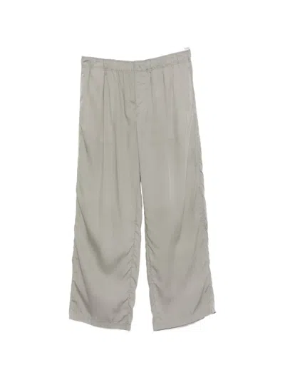Our Legacy Elasticated Pleated Trousers In Gray