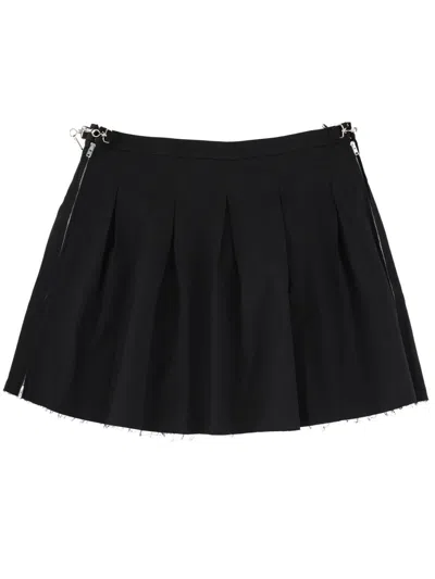 Our Legacy Elegant Virgin Wool Mini Skirt For Women In Black