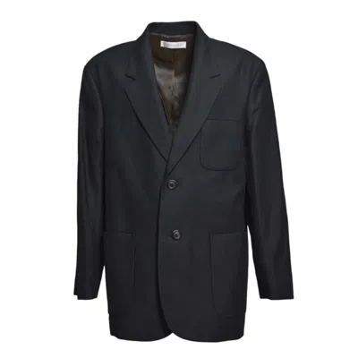 Our Legacy Embrace Black Cotton Hemp Blazer