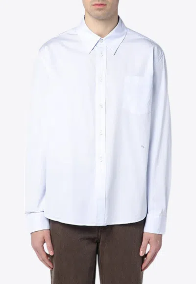 OUR LEGACY EMBROIDERED LOGO LONG-SLEEVED SHIRT