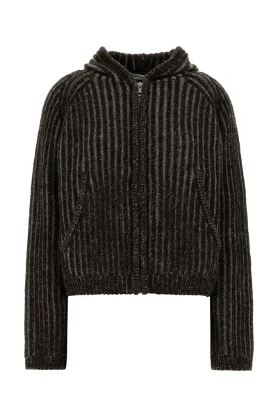 Our Legacy Embroidered Wool Cardigan In White