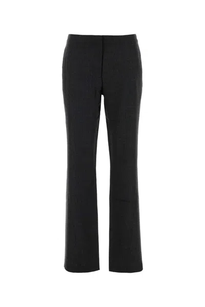 Our Legacy Embroidered Wool Pant In Black