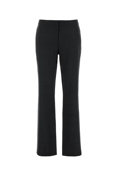 Our Legacy Embroidered Wool Pant In White