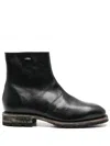 Our Legacy Engine Boot Ankle Boots In Black Leather In Black