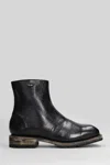 Our Legacy Engine Boot Ankle Boots In Black Leather In Black