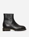 Our Legacy Engine Boot Ankle Boots In Black Leather In Black