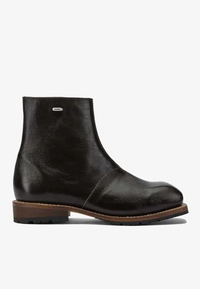 Our Legacy Engine Zippered Ankle Boots In Black