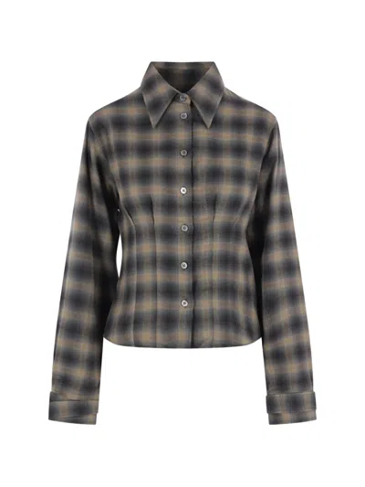 Our Legacy Envelop Check-print Flannel Shirt In Black