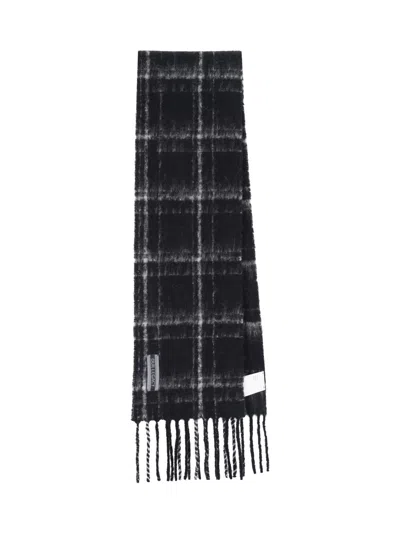 Our Legacy Estate Check Scarf In Blue