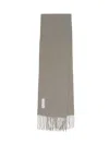 Our Legacy Luxurious Scarf Fringed Edges In Gray