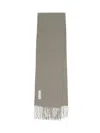 Our Legacy Luxurious Scarf Fringed Edges In Gray