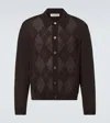 Our Legacy Mens Pub Argyle Evening Diamond-stitch Wool Polo Shirt In Brown