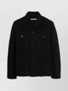 Our Legacy Evening Coach Jacket Overshirt In Black