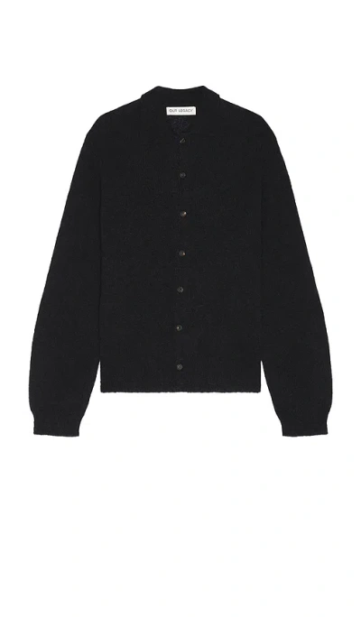 Our Legacy Evening Polo In Black