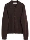 Our Legacy Sleeve Cuffed Long Shirt In Brown