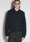 Our Legacy Fine Knit Polo Sweater In Black