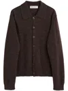 Our Legacy Sleeve Cuffed Long Shirt In Brown
