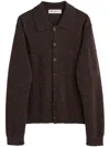 OUR LEGACY EVENING POLO CARDIGAN