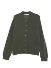 Our Legacy Dark Green Alpaca Blend Cardigan In Green