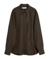 Our Legacy Evening Long-sleeve Shirt In Brown