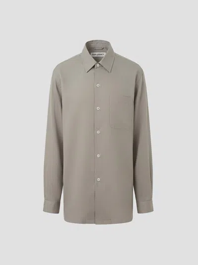 Our Legacy Everand Shirt - Softlow Tencel In Gray