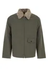 Our Legacy Wool Blend Single Breasted Coat In Green