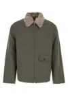Our Legacy Wool Blend Single Breasted Coat In Green