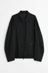 Our Legacy Evolved Jacket In Merino Wool Voile In Eclipse Black In Black