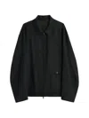 Our Legacy Evolved Jacket In Merino Wool Voile In Eclipse Black In Black