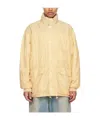 Our Legacy Adjustable Drawstring Technical Fabric Jacket In Yellow